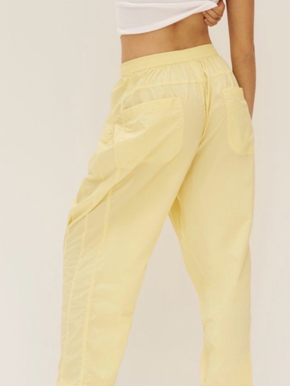 Daily Practice by Anthropologie Parachute Pants Yellow Size Small NWT - Picture 3 of 7